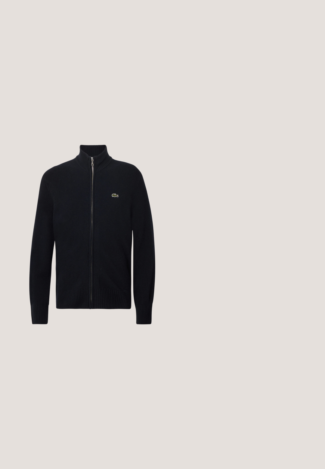 Suéter negro con cremallera, cuello y puños acanalados, hecho de material de punto. Cuenta con un pequeño logo verde en el área izquierda del pecho.; Chaleco de forro polar azul sin mangas con botones de presión en la parte delantera, dos bolsillos laterales y un pequeño parche rectangular en el pecho.; Polo azul marino con cuello, ribete blanco en el cuello y las mangas, y un pequeño logo bordado en el pecho. Material de algodón.; Pantalones cortos azul marino confeccionados en material suave, con una cinturilla elástica y bolsillos laterales. Diseño minimalista sin patrones visibles.; Zapatilla baja negra con suela, cordones y talonera blanca, con el logo dorado "GAP" en el lateral y el talón trasero.; Bolsa de viaje rectangular azul marino con dos asas cortas y una correa de hombro ajustable, sobre un fondo blanco.