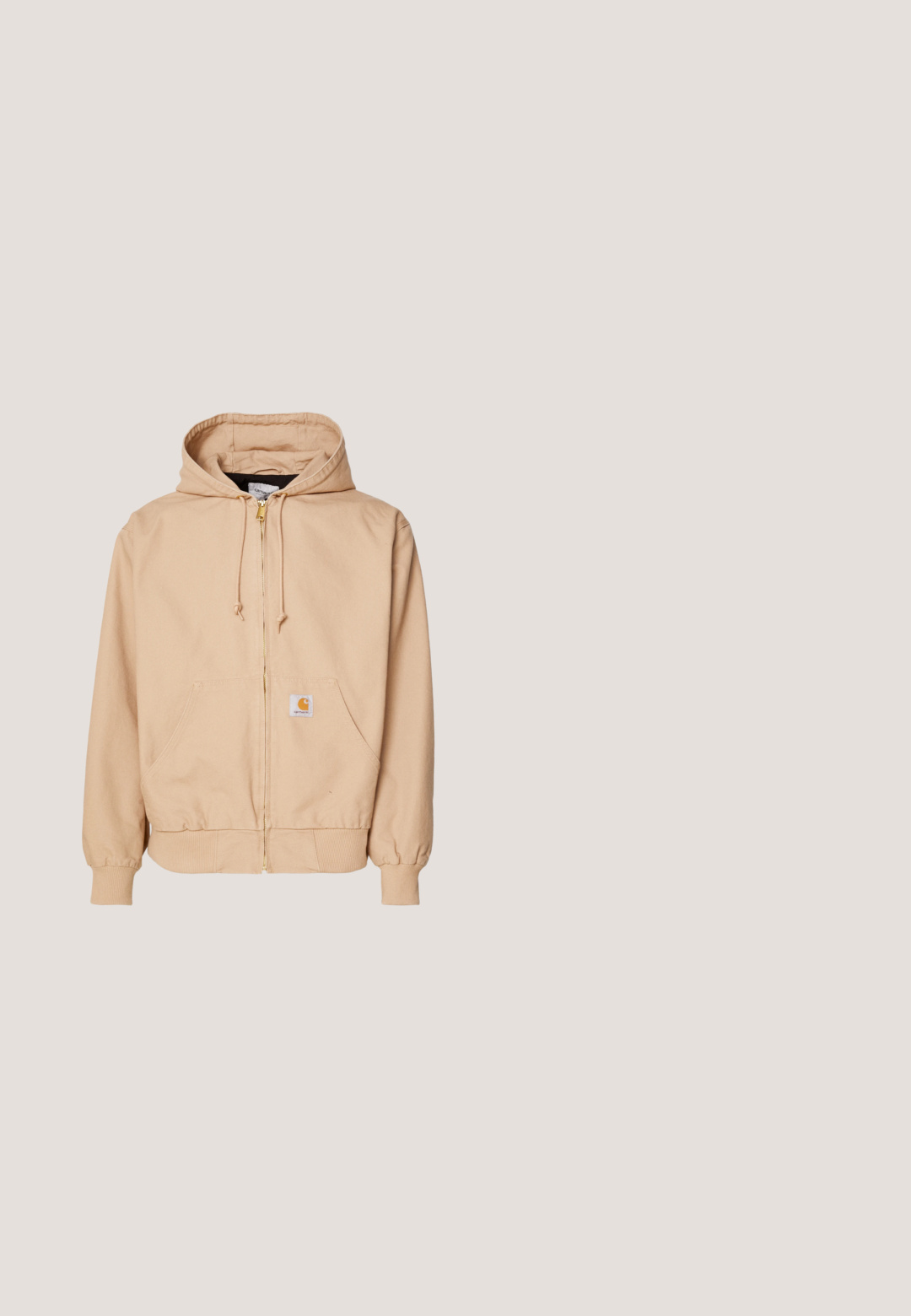 Beige Zip-Hoodie aus Baumwollmischung, mit einer Kordelzugkapuze, gerippten Bündchen, zwei Fronttaschen und einem Logopatch auf der linken Tasche.; Schwarzer Fleece-Quarter-Zip-Sweatshirt mit hohem Kragen, gerippten Bündchen, Kängurutasche und kleinem goldenen Logo-Akzent am Ärmel.; Kurzarmhemd in Hellgrau mit vertikalen Streifen, Knopfleiste und einer Brusttasche mit einem kleinen orangefarbenen Logo. Baumwollmischgewebe.; Beige Cargo-Hose mit lockerer Passform, aus leichtem Stoff gefertigt, mit zwei seitlichen Cargo-Taschen und einem Knopfverschluss an der Taille.; Timberland AUTHENTIC 3 EYE - Bootsschuh - wheat; Solarbetriebene Timex-Uhr mit schwarzem Zifferblatt, weißen arabischen Ziffern und grünem gewebtem Stoffarmband, ausgestattet mit einem schwarzen Kunststoffgehäuse.