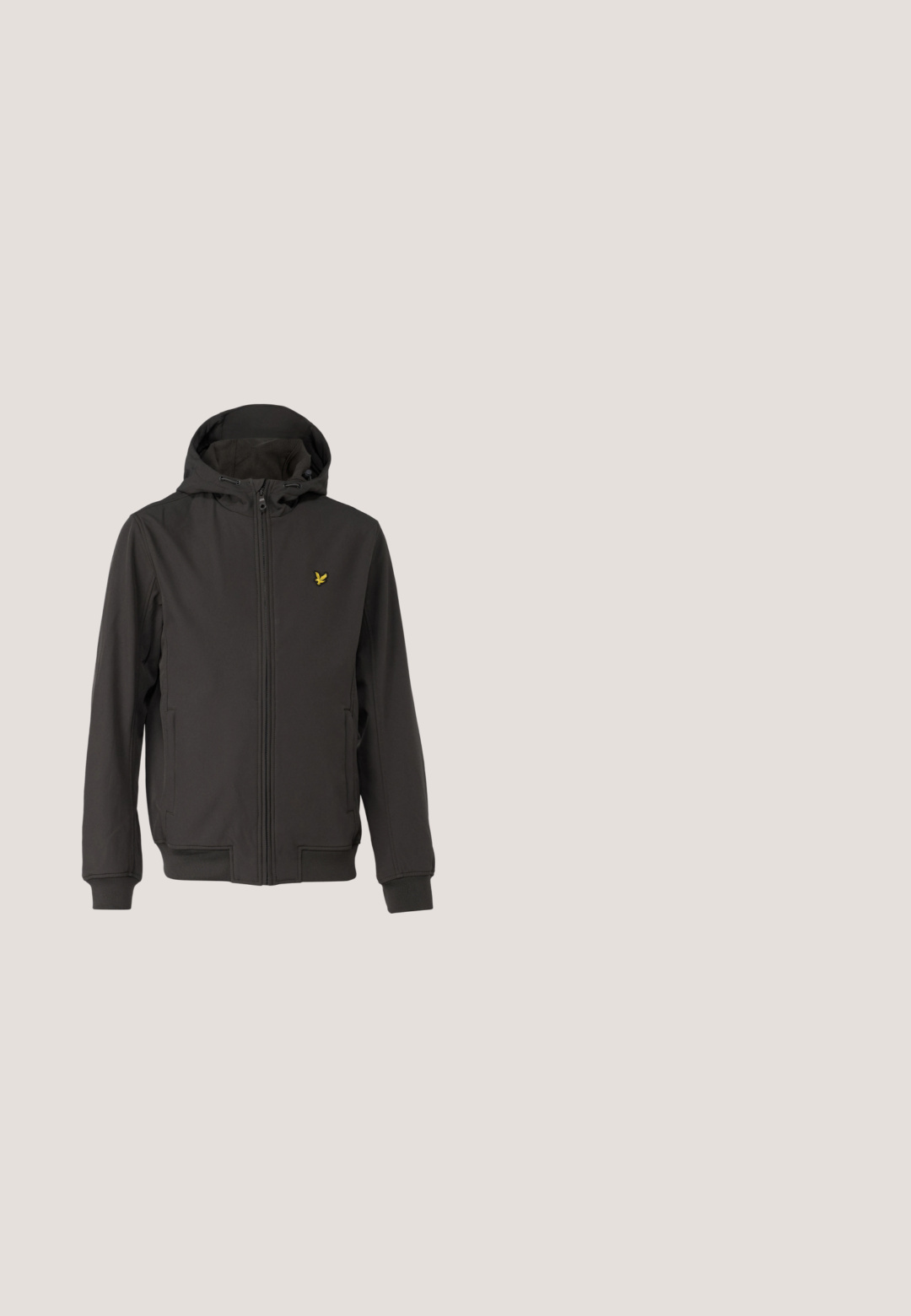 Lyle & Scott Kerge jope - gunmetal; Hallitatud hall spordipluus, mis on valmistatud pehmest puuvilla segust, sisaldab ümmargust kaelust, raglanvarrukaid ning soonikkoes mansette ja allataskut, millel on sile tekstuur.; Valge lühikeste varrukatega sportlik T-särk, hallide võrgust õlapanelite ja väikese musta logoga vasakul rinnal.; Heledat hallid dressipüksid elastse vöökohaga, reguleeritava nööriga, küljetaskute ja soonikkätistega pahkluude juures.; Valge tennisetoss, millel on sile nahk pealis ja madal profiil. Omab ümarat ninaosa, kuut silmust ja tekstuuriga kummist talda.; Must kolmnurkne õlakott esikülje lukuga tasku ja Calvin Kleini logoga ning reguleeritava rihmaga.