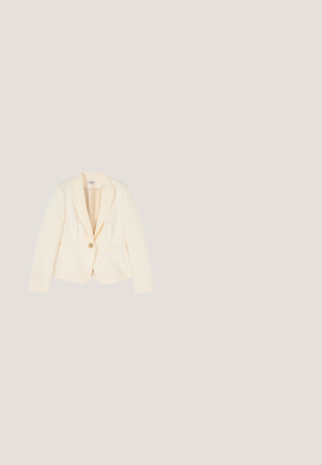 Oltre Blazer - bianco; IVY OAK BRIDAL DEMI ANN - Gallakjole - snow white; Sorte patentlæder højhælede sandaler med tre horisontale stropper og en justerbar ankelstrop. Elegant silhuet og skinnende finish.; Sorte cat-eye solbriller med mørke tonede linser, med teksturerede sorte stænger og en subtil gul accent på rammen.; Sort læder skuldertaske med gulddetaljer, der har en tekstureret overflade, kontrasterende syninger og et frontpræget logo.; Smykkesæt i guldfarve med hjerteformede øreringe og et armbånd, alle med klare, fasetterede sten indlejret i en glat metalindfatning.