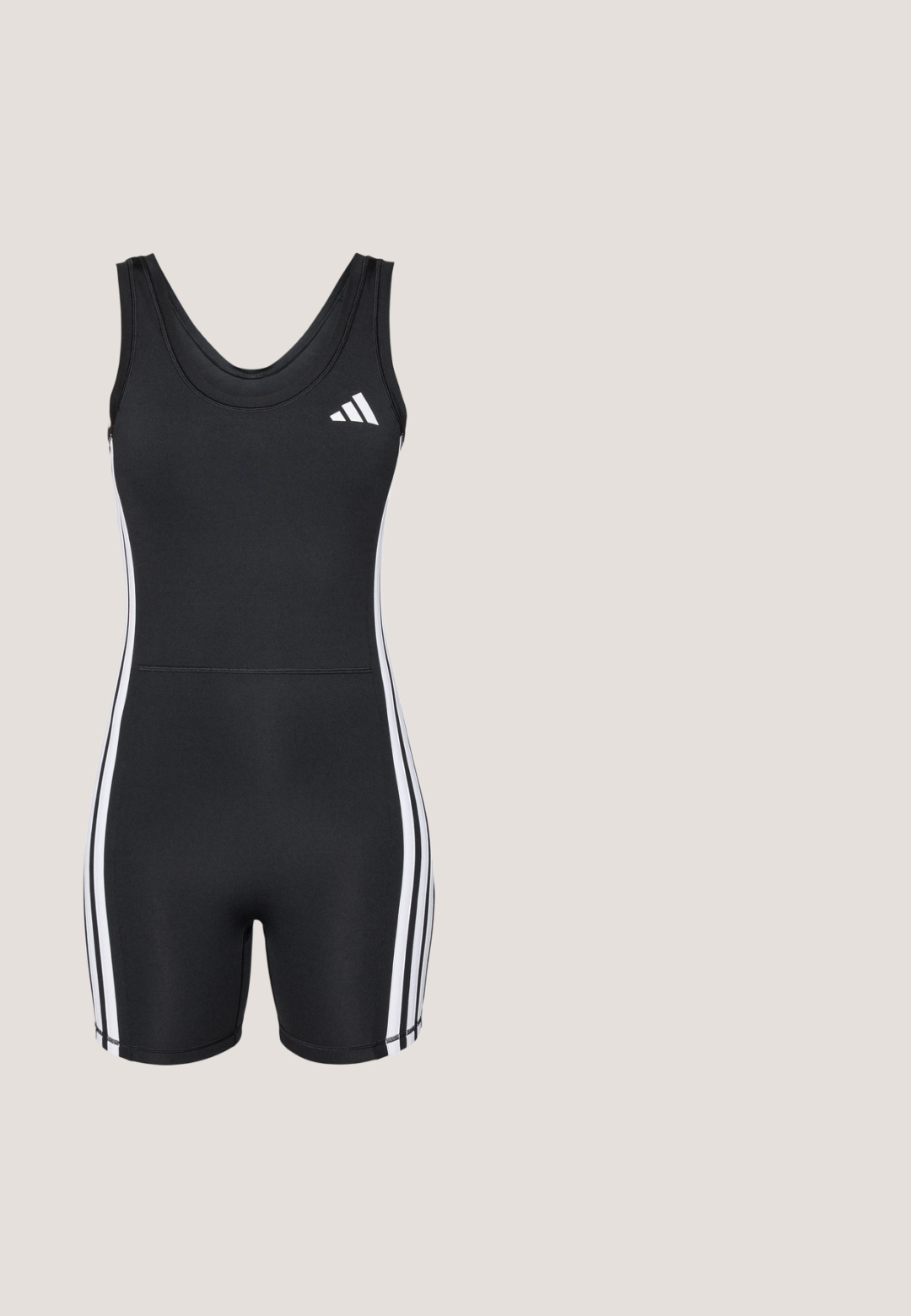 adidas Performance ONESIE  - Combinaison d'échauffement - black/white; Sweatshirt noir cropped avec col montant, fermeture éclair à l'avant, deux poches latérales et trois rayures blanches sur la manche gauche. Équipé d'un logo.; Chaussure de sport synthétique vert citron avec une texture lisse, comportant trois bandes blanches, une doublure intérieure douce et une semelle extérieure en caoutchouc texturée.; Lunettes de soleil octogonales géométriques noires avec verres teintés foncés et branches fines ornées d'un petit logo en forme de cœur.; Sac à épaule rectangulaire noir avec fermeture éclair et logo blanc Adidas trefoil au centre devant.; Collier en métal argenté avec des pierres claires et colorées alternées, doté d'un fermoir à homard et d'une chaîne ajustable.