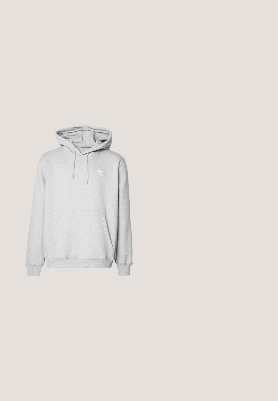 Sudadera gris con un bolsillo tipo canguro, capucha ajustable con cordón y pequeño logotipo blanco en el pecho. Fabricada con material suave y texturizado.; Camiseta blanca de algodón de manga larga con cuello redondo, con puños acanalados y dobladillo recto, textura suave y diseño minimalista.; Vaqueros de denim azul claro con rayas blancas verticales, corte recto, estilo de cinco bolsillos y cierre de botón en la cintura.; Mocasin de cuero negro con una cinta ancha en el empeine, suela de goma con tacos gruesos y textura suave. Diseño clásico y elegante.; Reloj Casio G-Shock plateado con esfera redonda, pantalla digital y analógica, correa metálica, caja texturizada y características como WR 20BAR, alarma y luz.; Cinturón de cuero negro con una textura lisa, hebilla rectangular de plata y un lazo para el extremo. Presenta una costura ordenada a lo largo de los bordes.