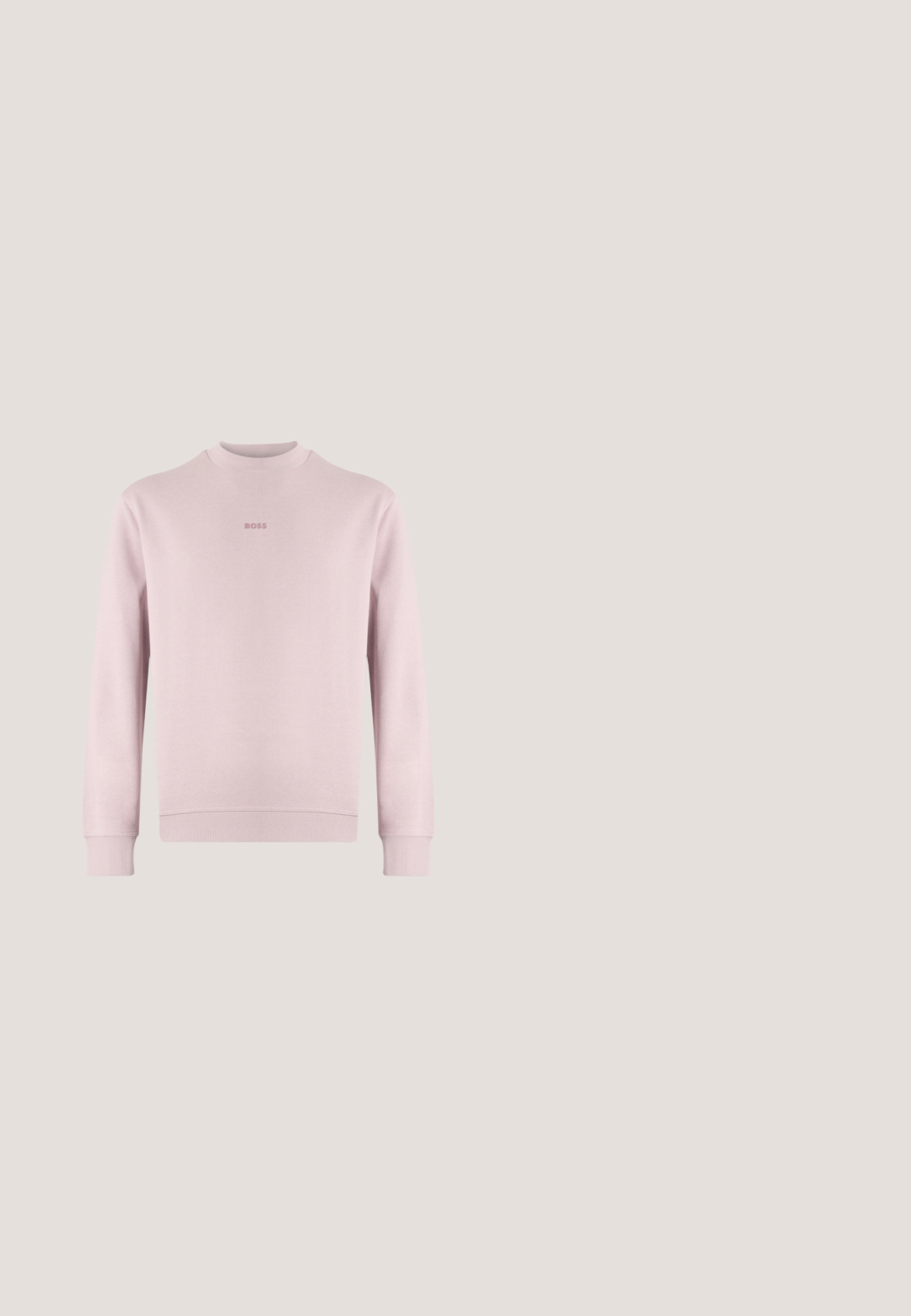 Hellrosa Sweatshirt aus weichem Stoff mit Rundhalsausschnitt und gerippten Bündchen. Auf der Brust das gestickte "BOSS"-Logo in passendem Rosa.; Schwarzes Cord-Hemd mit langen Ärmeln, Knopfleiste, zwei Brusttaschen und spitzem Kragen. Texturiertes Gewebe mit glattem Finish.; Schwarze Jeans im Slim-Fit. Hergestellt aus Denim, mit Reißverschluss, fünf Taschen und dezenten Stichdetails.; Schwarzer Sneaker mit niedrigem Schaft und weißer Sohle, Mesh-Gewebe, Lederakzenten und "BOSS"-Logo an der Seite, vor einem Hintergrund aus Glasbausteinen präsentiert.; Lacoste MESSENGER BAG MEN CLASSIC - Umhängetasche - noir; Schwarzer Ledergürtel mit strukturierter Oberfläche, einer mattschwarzen quadratischen Schnalle und Dornverschluss, flach auf weißem Hintergrund dargestellt.