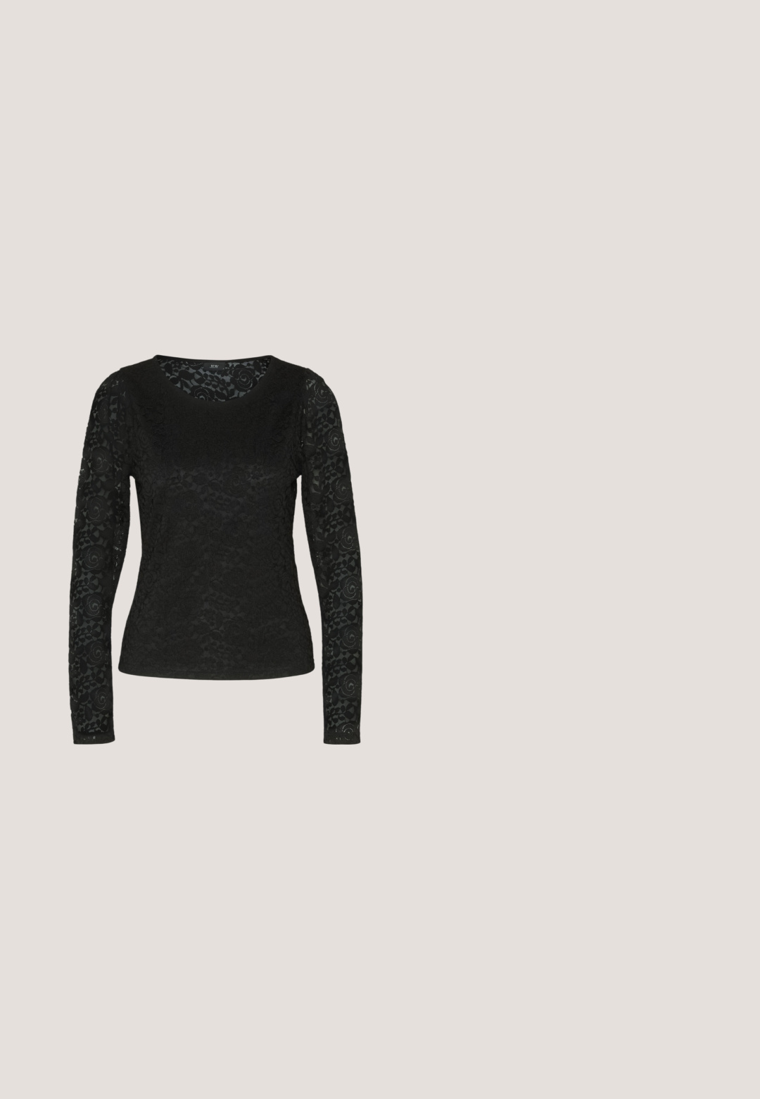 JDY JDYKIMMIE CUFF - Blusa - black; Pantalones de pierna ancha negros hechos de una tela ligera, con una textura suave, cierre de botón en la parte delantera y bolsillos laterales.; Zapato de tacón alto con tira trasera negro brillante, punta puntiaguda y tacón stiletto fino sobre un fondo claro y uniforme.; Gafas de sol negras en forma de ojo de gato con un acabado mate, que presentan lentes ahumados grises, ángulos pronunciados y brazos laterales elegantes. Nombre de la marca visible en el interior del brazo.; Bolso de mano plateado con forma redondeada, una asa suave y una correa de cadena plateada. Presenta un cierre de cremallera y acentos reflectantes.; Pendientes de plata con cadenas colgantes, adornados con múltiples piedras preciosas transparentes dispuestas en un patrón lineal, que ofrecen un efecto deslumbrante.