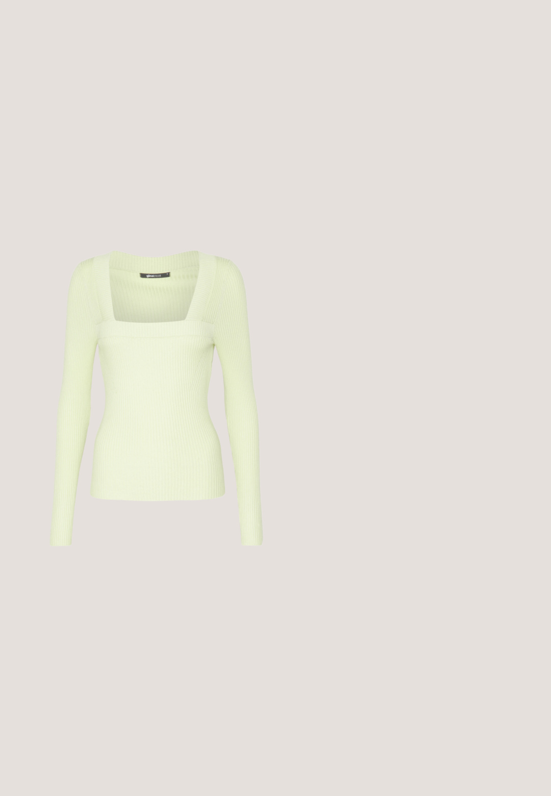 Gina Tricot Tall SQUARENECK - Longsleeve - lime sherbet; Even&Odd by Zalando Broek - mottled green; Witte sneakers met een textuur oppervlak, zwarte zijstrepen en een dikke witte zool. Heeft een vetersluiting en een logo op de tong.; Een paar rechthoekige zonnebrillen met lichtblauwe doorzichtige monturen en donkergrijze glazen, met rechte pootjes en minimale hardwaredetails.; Gewatteerde groene schoudertas met een zachte textuur, rechthoekige vorm, enkele schouderriem en een ritsluiting in goudkleur. Voorzien van een gewatteerd patroon.; Zilveren oorringen met een dun, glad ontwerp; langwerpige ovale vorm; gepolijste afwerking; voorzien van een veilige haaksluiting.