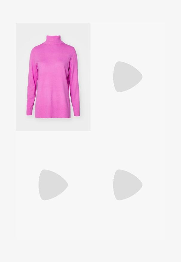 ONLY ONLIBI LONG SLIT ROLLNECK - Pullover - super pink; Jupe midi en denim bleu clair, dotée d'une taille haute, de coutures frontales et d'un ourlet irrégulier avec des bords bruts pour une finition texturée.; Basket en cuir lisse gris Nike Air Force 1 avec un bout perforé, une semelle épaisse et un détail 'AIR' en relief sur le talon.; Lunettes ovales en métal argenté avec verres transparents, présentant des accentuations décoratives sur les côtés et des embouts noirs sur les branches pour plus d'adhérence et de confort.