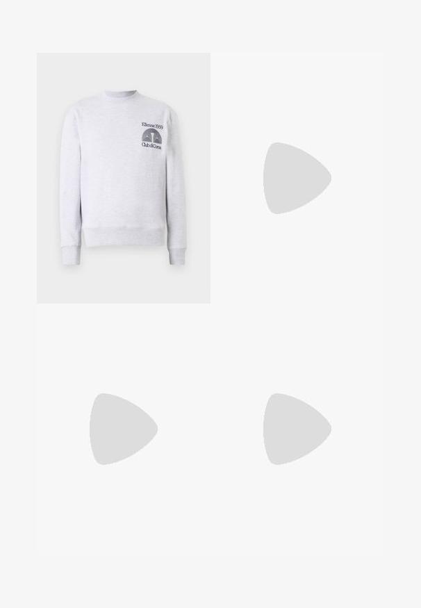 Hellgrauer Sweatshirt aus Baumwollmischung, mit Rundhalsausschnitt, gerippten Bündchen und Saum, sowie gesticktem Logo 'Ellesse 1959 Club di Corsa' auf der Brust.; Schwarze Cargo-Hosen mit weitem Schnitt, verstellbarem Bund mit Schnalle und zwei Seitentaschen zur Aufbewahrung. Leichtes Material.; Nike Sportswear AIR FORCE 1 07 FLYEASE - Sneaker low - black; Kompakte schwarze Umhängetasche mit verstellbarem Schultergurt, vorderer Reißverschlusstasche und einem kleinen weißen Quiksilver-Logopatch.