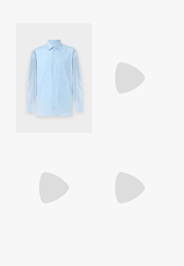 Hele sinine pika varrukaga särk nupuvajutusega krae ja ühe rinna taskuga, esitatud neutraalsel taustal.; Sinised denim püksid sirge sääre disainiga, viie taskuga ja nähtava õmbluse detailidega. Materjalil on kerge kulumise jälg. Klassikaline stiil.; Mustad mustad nahast loaferid, millel on sile viimistlus, ümar varvas, madal konts ja dekoratiivne õmblus esiküljel. Kummist välistald, mis tagab haarde.; Lacoste MESSENGER BAG MEN CLASSIC - Ülerinna-kott - noir