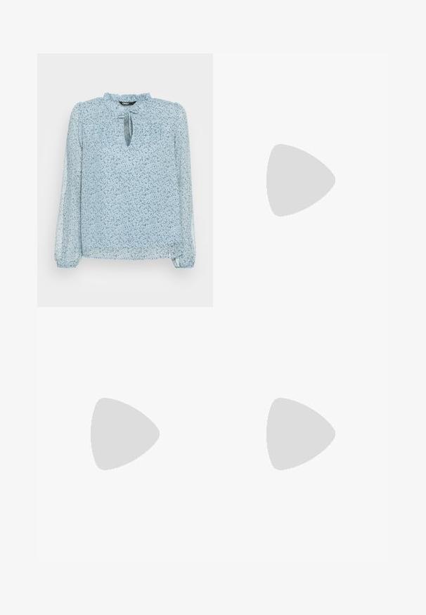ONLY ONLDITSY BLOUSE  - Bluse - dusty blue; Sort nederdel med lige snit, der har to forlommer og en ren finish. Lavet af et glat stof med minimal detaljering.; Steve Madden MILANO - Højhælede sandaletter / Højhælede sandaler - black; Sorte katteøje solbriller med mørkegrå linser, slankt plastisk stel, spidse hjørner og lige stænger. Ingen synlig hardware eller dekorationer.