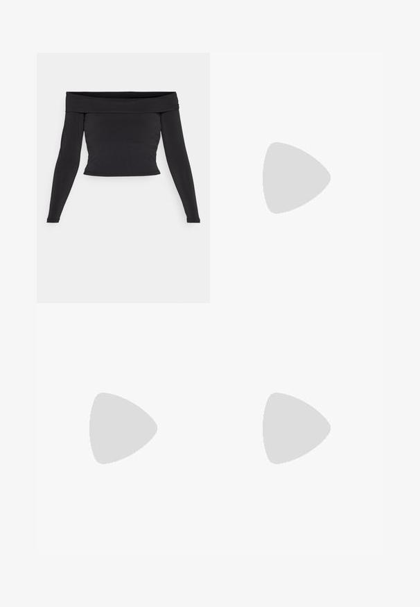 ONLY ONLLAURA - Top s dlhým rukávom - black; Burgundská kordová sukňa s vysokým pásom, piatimi prednými gombíkmi a dvoma prednými vreckami; textúrovaná tkanina s vertikálnym ribovaním.; Čierne plátenné tenisky s bielou gumovou platformou, s bielymi šnúrkami a stehmi, ikonickým logom na boku, nízkoprofilový dizajn.; Čierna syntetická kabelka s zakriveným tvarom, strieborným reťazovým popruhom, zipsovým uzáverom a embosovaným logom značky na prednej strane. Hladký povrch.
