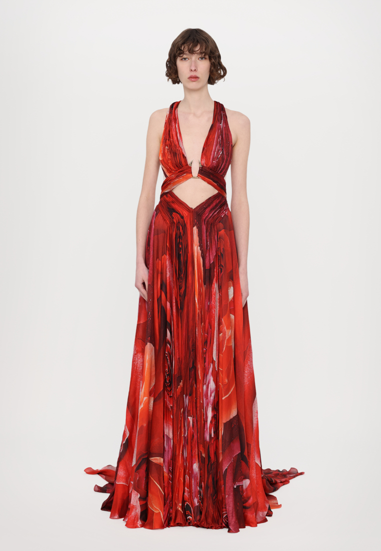 Roberto Cavalli Robe de cocktail - rosso/rouge - ZALANDO.FR