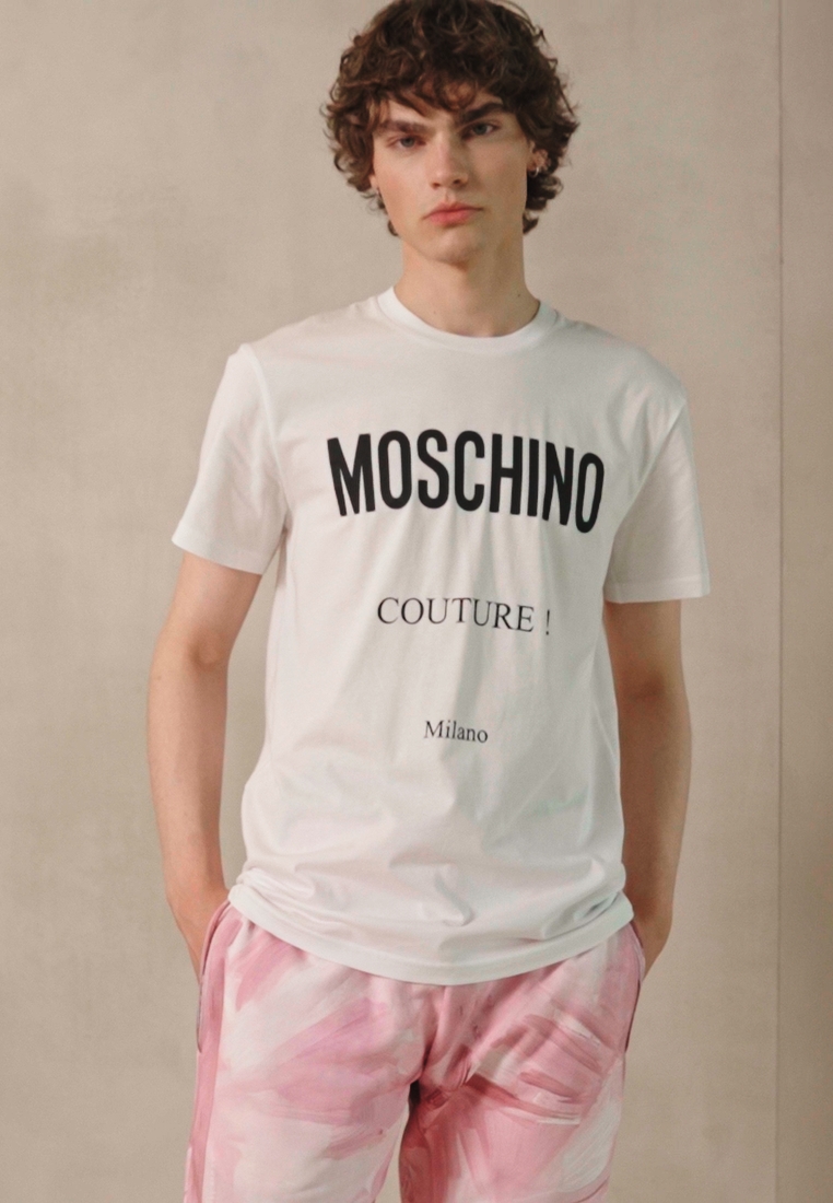 Moschino White Olivia-Print T-Shirt