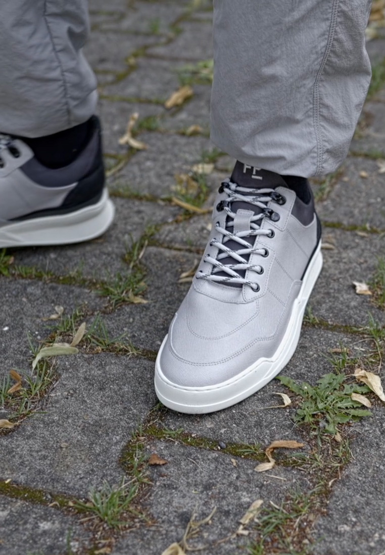 Filling Pieces LOW TOP GHOST RADAR - Sneakers laag - light grey/dark  grey/grijs - Zalando.be