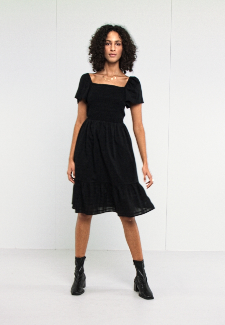 Gap Tall SMOCK DRESS Freizeitkleid black/schwarz Zalando.ch