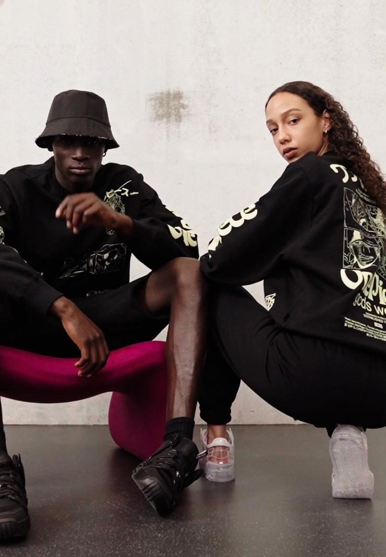 GCDS ONE PIECE CREWNECK UNISEX Sweatshirt black/schwarz Zalando.at