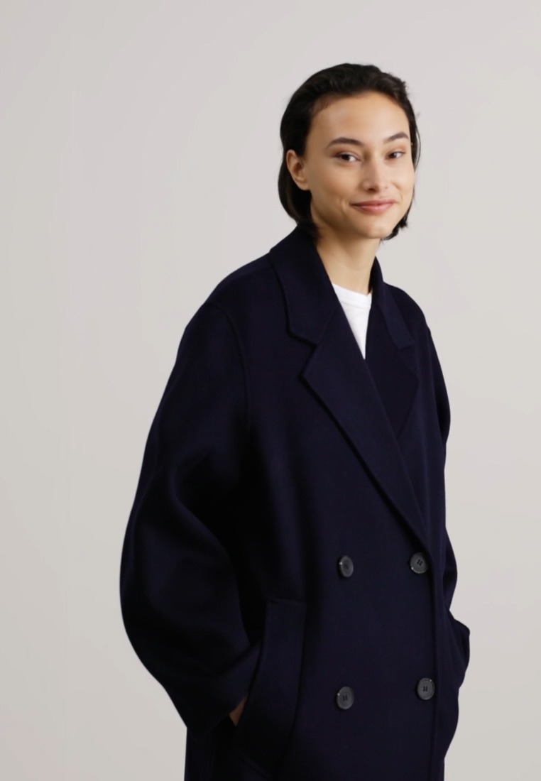 IVY OAK CLARA - Klassischer Mantel - navy blue/blau - Zalando.at