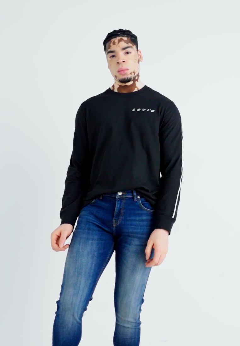 T-shirt Manches Longues LEVI'S Rouge - Taille 16 Ans (Garçon) - 100% Coton - Neuf Sans étiquettes