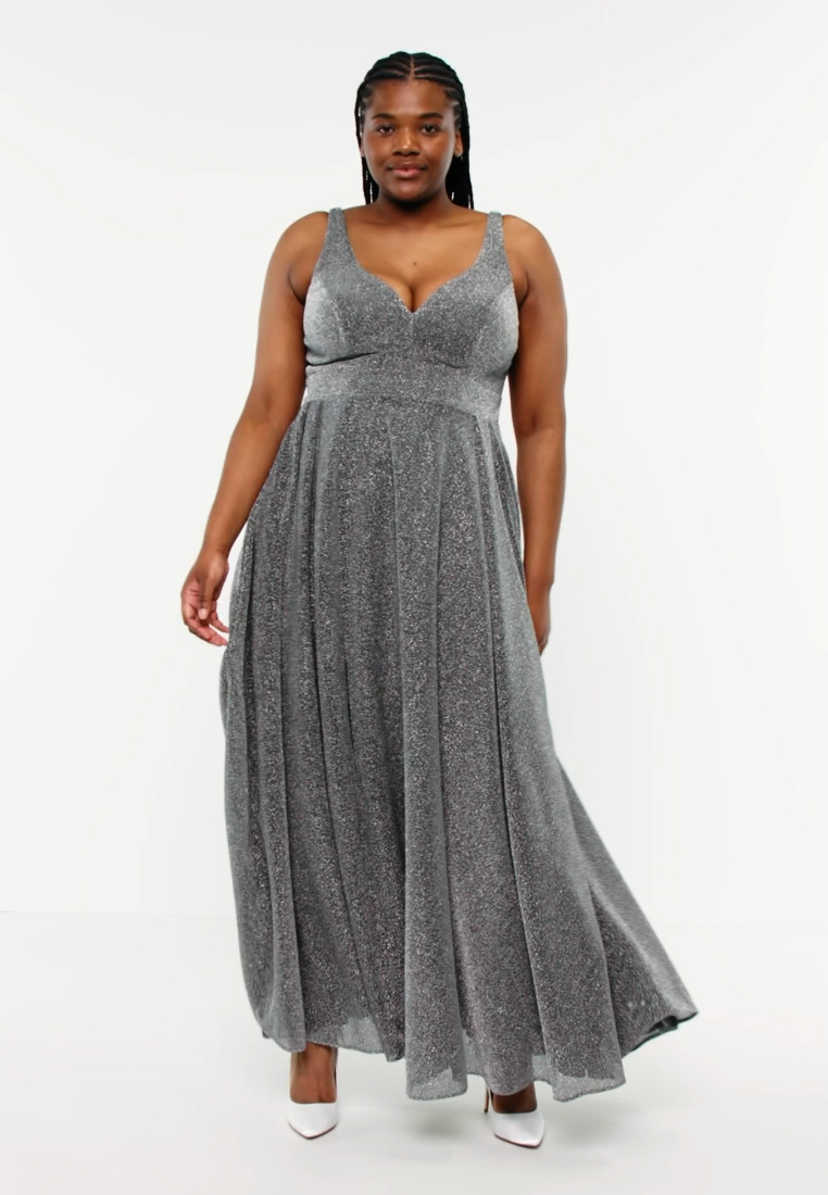 My Mascara Curves Jersey dress charcoal/grey Zalando.ie