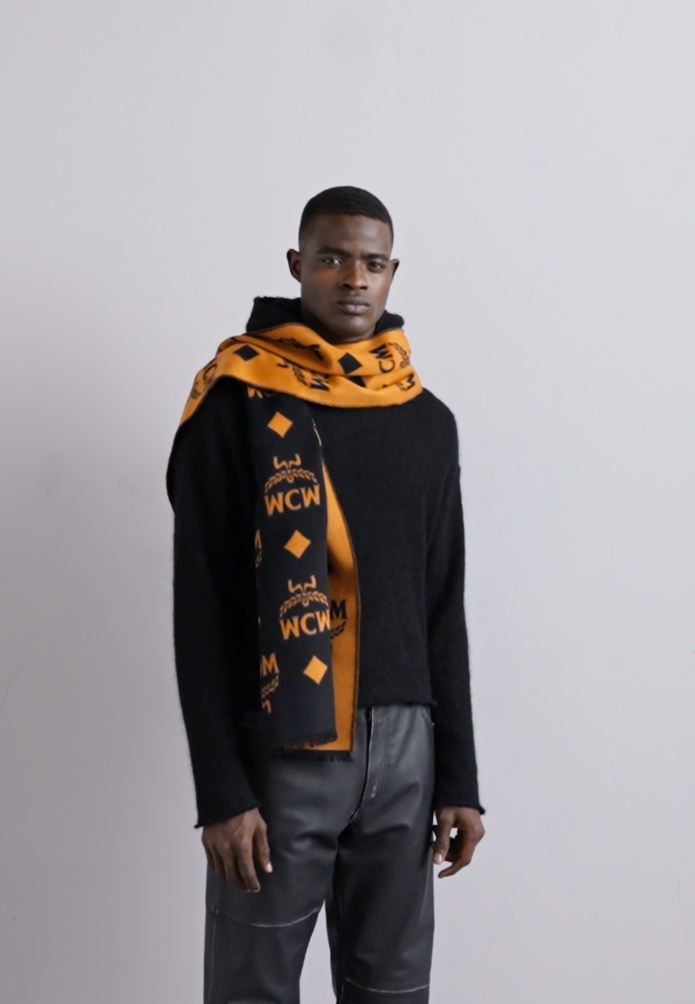 MCM COLLECTION SCARF UNISEX - Schal - cognac/black/beige - Zalando.de