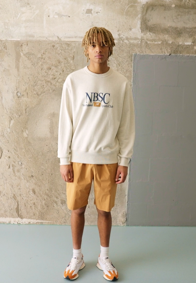 New Balance ATHLETICS SPORTS CLUB CREWNECK - Sweatshirt - beige - Zalando .co.uk