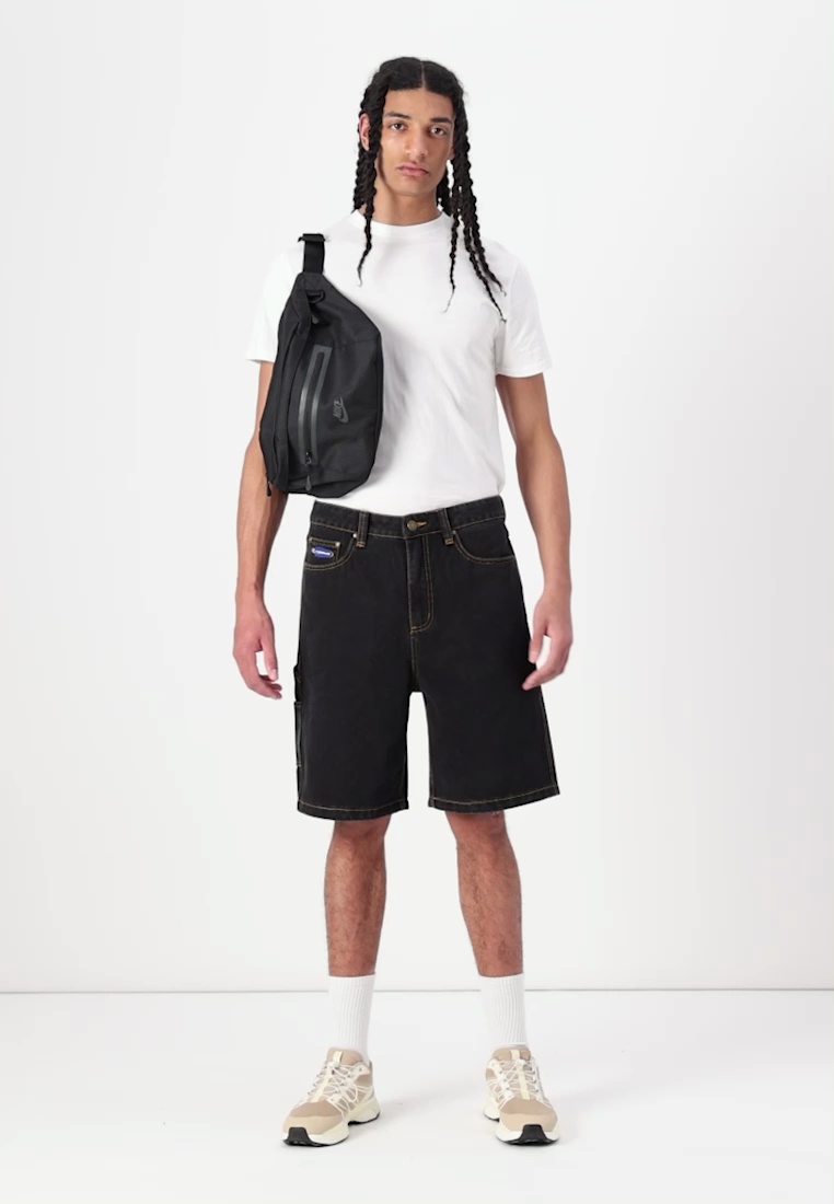 Designer Rip Rip Curl Shorts vaqueros - washed black/negro - Zalando.es