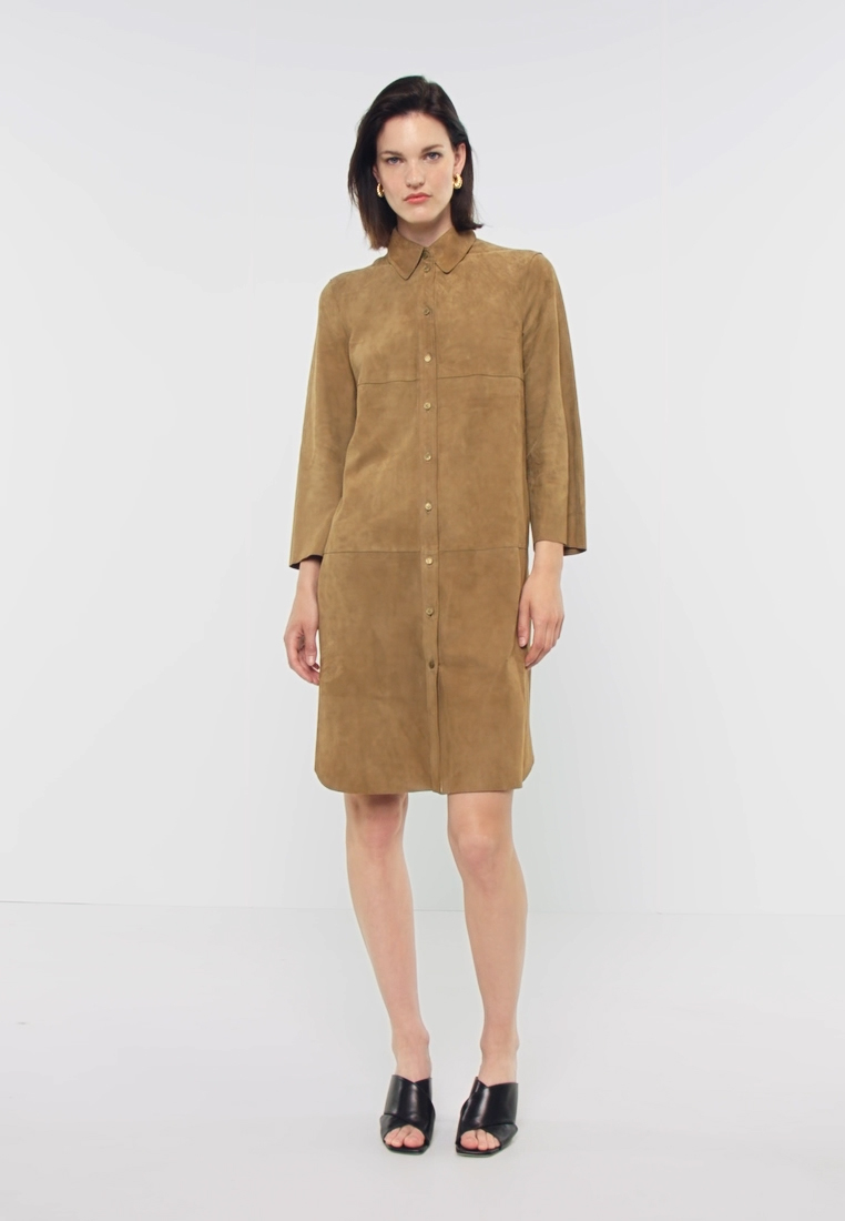 RIANI Robe chemise - roots/kaki - ZALANDO.FR