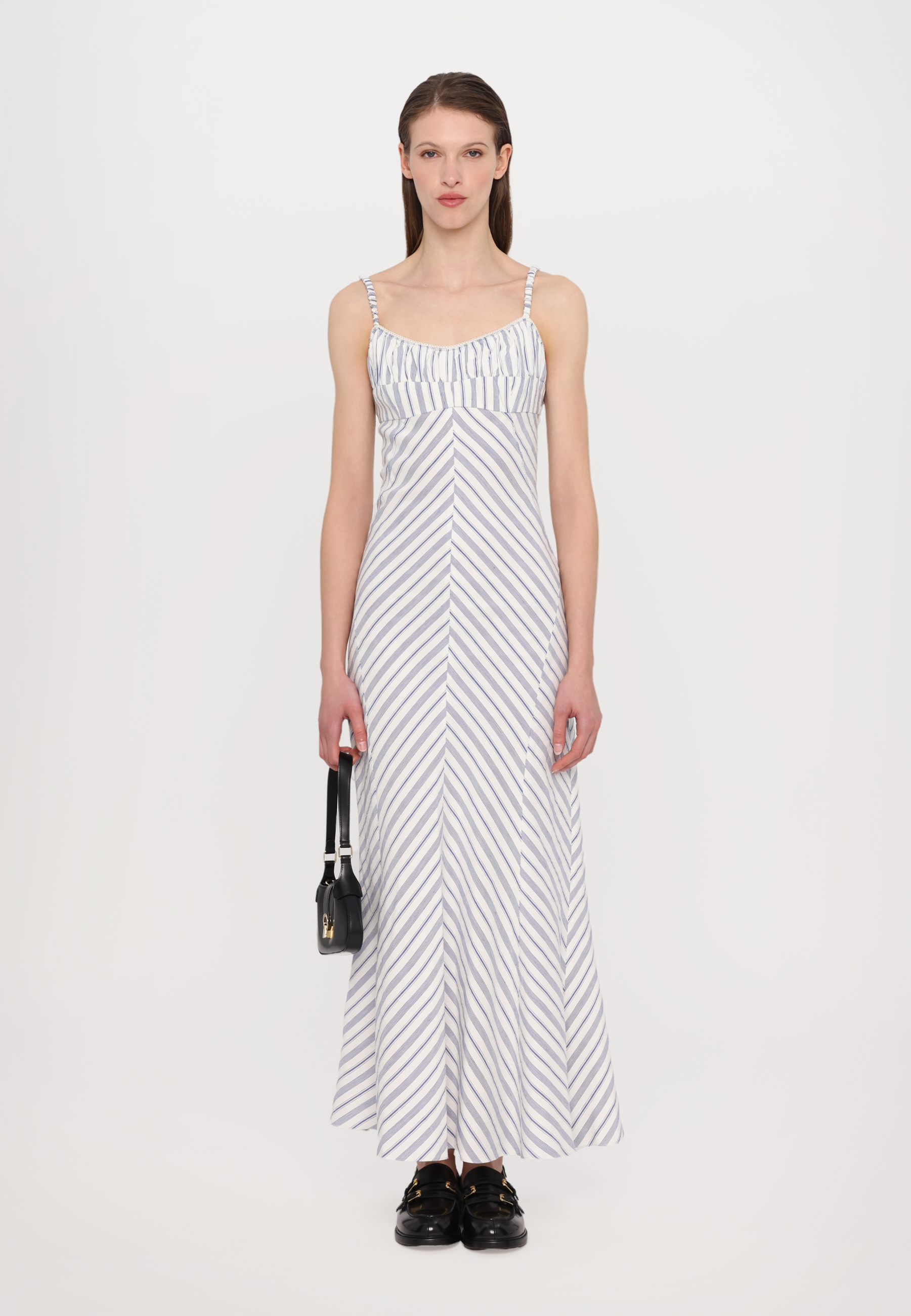 Sad Robe sandro ROBE - Maxikjoler - bleu/ecru/offwhite - Zalando.dk