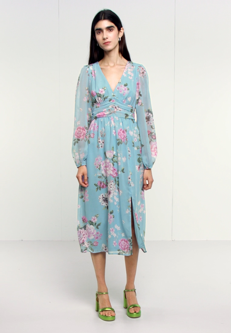 VILA VINAYA MIDI DRESS Vestido camisero alascan blue/azul Zalando.es