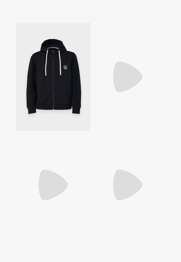 Armani Exchange Sudadera con cremallera - deep navy; Filling Pieces UNISEX - Camiseta básica - black; Han Kjøbenhavn STRAIGHT LEG TRACK PANTS - Pantalones deportivos - anthracite black; Filling Pieces MONDO GAME  - Zapatillas - black