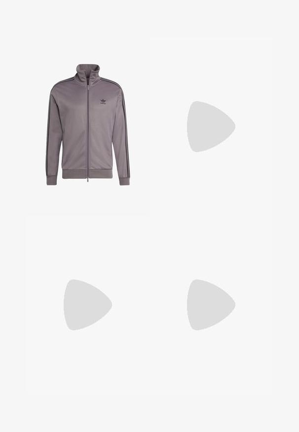 adidas Originals Zip-up sweatshirt - grey strata   black; Black cotton t-shirt with a crew neck and short sleeves. Features a subtle front logo and a straight hemline. Simple and minimalistic design.; Black denim jeans with a straight-leg cut, five pockets, metal hardware, and copper rivets, featuring a soft texture and subtle fading.; Black Adidas sneaker with white stripes, gold "Spezial" text, gum sole, and white heel tab, shown in profile view.