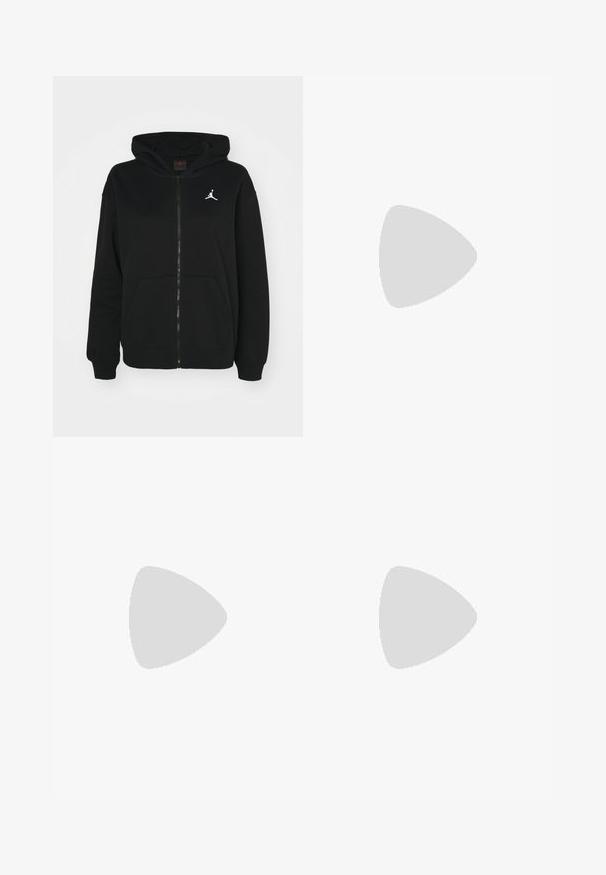 Sudadera negra con cremallera hecha de una mezcla de algodón. Presenta una capucha, bolsillos frontales y un logo Jumpman blanco en el pecho. Textura suave.; Dos camisetas sin mangas: una beige y una gris claro. Cada una cuenta con tirantes finos y un escote en forma de onda, fabricadas con un tejido suave y elástico.; Pantalones deportivos negros de tejido brillante y suave, con una cinturilla elástica, pierna ancha y un pequeño logo en el lado izquierdo.; Nike Sportswear FIELD GENERAL - Zapatillas - off-white/black