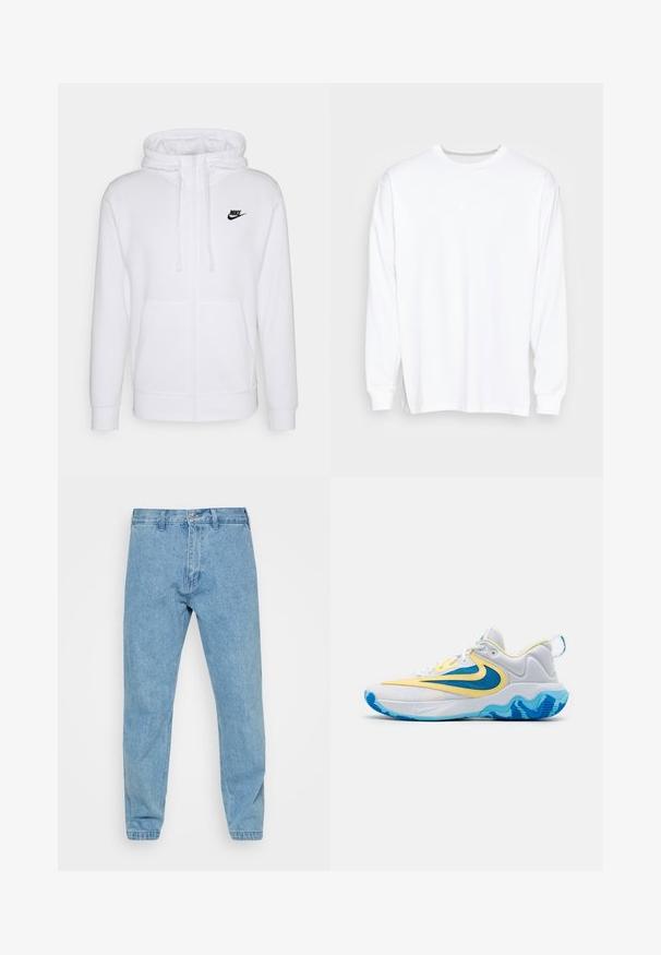 Nike Performance GIANNIS IMMORTALITY 3 - Basketball shoes - white/light photo blue/light laser