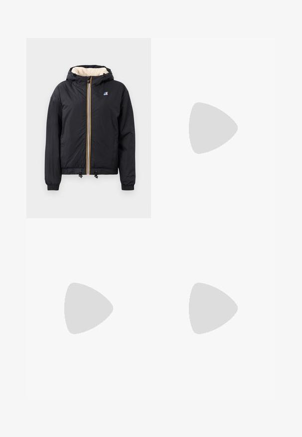 Jachetă neagră cu glugă, cu fermoar în față, interior pufos, manșete elastice, tiv cu șnur și detalii de fermoar în culori contrastante.; Tricou negru din bumbac cu mâneci scurte, având un mic accent de logo verde pe partea stângă a pieptului. Gât clasic de tip crew, croială lejeră.; Fustă plisată verde dintr-un material cu textură fină; are un brâu cu logo Lacoste verde și se termină la jumătatea gambei.; Sneakeruri negre cu talpă joasă, fabricate din material sintetic, având o talpă din cauciuc alb, șireturi negre și un mic logo alb pe lateral.