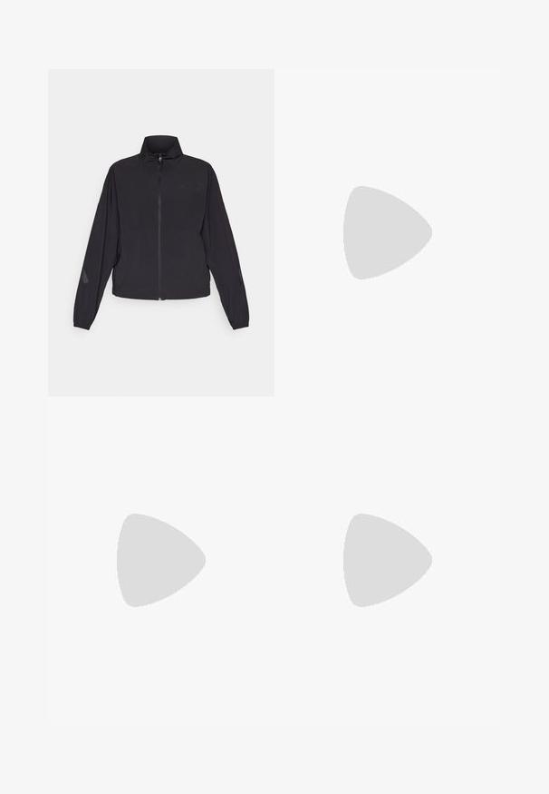 adidas Sportswear Z.N.E. WOVEN FULL-ZIP TRACK - Træningsjakke - black; adidas Performance LOGO - Sports T-shirts - white/black; adidas Sportswear ESSENTIALS LINEAR CUFFED PANT - Træningsbukser - preloved fig; adidas Performance DURAMO SL2 - Løbesko til landevejen - core black