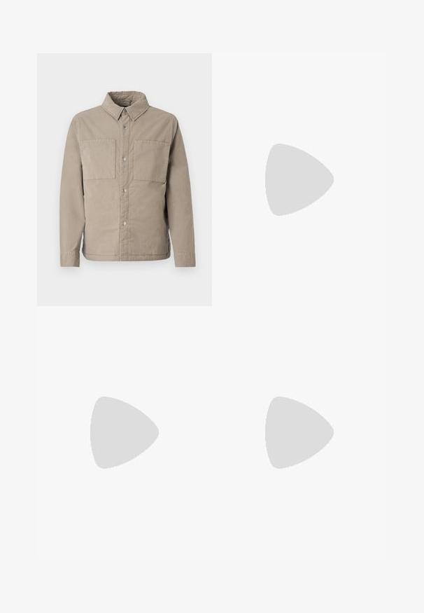 Michael Kors Sommerjakke - dusty sage; Michael Kors STRIPE UNISEX - Skjortebluse - black/white; Han Kjøbenhavn WIDE LEG - Bukse - anthracite black; Filling Pieces MONDO DECON - Joggesko - ciment; Michael Kors TRAVEL POUCH UNISEX - Clutch - black