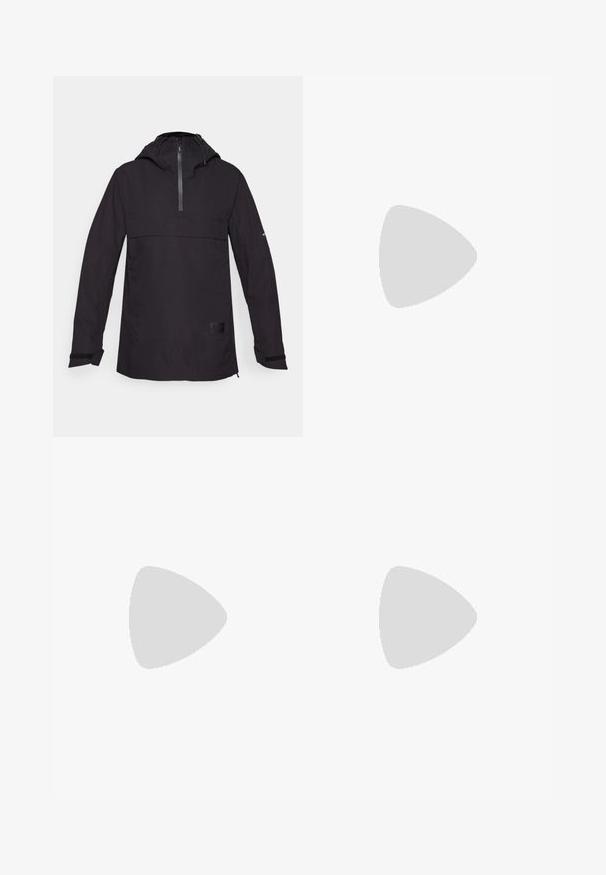 Must musta jope, millel on poolsiib, kapuuts ja elastsed mansetid. Esipool sisaldab taskut ning kangas on tekstuuriga. Minimalistlik disain.; The North Face SHADOW LONG SLEEVE - Pikkade varrukatega topp - white dune; Mustad must mõõtmed ja elastne vöökoht, millel on kaks lukkudega külge taskut. Keha lähedane disain ja täispikkus.; Must musta jooksujalats, millel on võrkmaterjalist pehme ja kummist tald. Omab tekstuurseid pealset, tugevdatud varbaosa ja brändi logo kandadel.