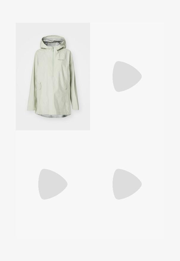Kari Traa SANNE ANORAK - Soft shell striukė - light dusty green; Ilga rankovė tamsiai pilka marškinėliai su raudonų medžių ir kalnų grafika; drąsaus baltos spalvos teksto "COLUMBIA" logotipas. Minkšta medžiaga, standartinis apvalus kaklas.; Columbia BREA FALLS™ COTTON RIPSTOP PANT - Lauko kelnės - black; Columbia REDMOND - Turistiniai batai - black/citron haze