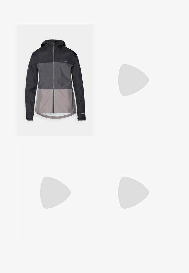 Herren-Hoodie in Schwarz- und Graufarben, aus leichtem Material gefertigt, mit einem frontalen Reißverschluss und elastischen Bündchen. Verfügt über ein Logodetail.; Schwarzes Baumwoll-T-Shirt mit kurzen Ärmeln, das ein rotes gesticktes Herzdesign auf der linken Brust zeigt. Klassischer Rundhalsausschnitt, lockere Passform.; Schwarze, hoch taillierte Hose mit weitem Bein, aus glattem Stoff. Verfügt über vorne gelegte Falten und Gürtelschlaufen. Minimalistisches Design, ohne sichtbare Beschläge.; Schwarze Ledersneaker mit Wildlederdetails, runde Zehenform, weiße Gummisohle und gestickte Verzierungen. Logo seitlich aufgedruckt. Klassisches Schnürdesign.