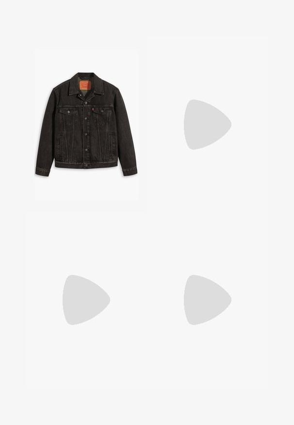 Levi's® THE TRUCKER JACKET - Farkkutakki - blow away; Levi's® 2 PACK - T-paita - white/caviar; Levi's® 515 SLIM TAPER - Slim fit -farkut - bright eyed; Levi's® GLIDE L - Matalavartiset tennarit - regular white
