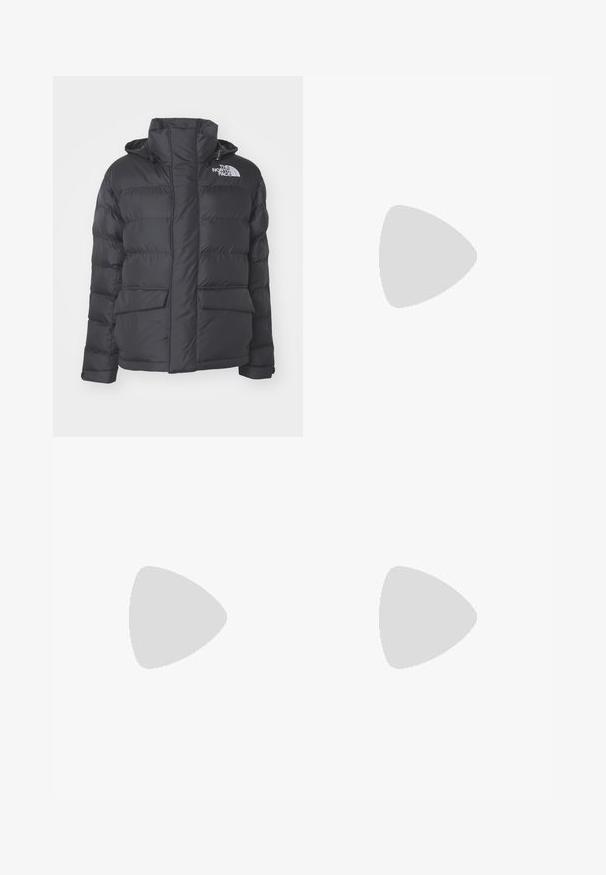 The North Face LIMBARA INSULATED JACKET - Winterjas - black; The North Face SIMPLE DOME SLIM TEE - T-shirt basic - black; The North Face FLEX GRAPHIC - Tights - black; Zwarte wandelschoenen met een bovenkant van textuurstof, een vetersysteem en een robuuste rubberen zool. Verfraaid met reflecterende details en logo's.