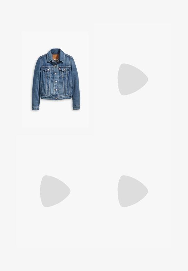 Levi's® ORIGINAL TRUCKER - Jeansjacke - blue denim; Anna Field 5 PACK - T-Shirt basic - chocolate torte/cub/warm taupe/light beige/egret; Bershka ANIMAL PRINT - Jeans Shorts - brown; Bronx DAFF - Cowboy-/Bikerboot - black/bordeaux; Even&Odd ANIMAL PRINT - Handtasche - brown