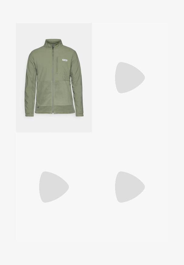 Columbia UNCHARTED™ FULL ZIP - Fleecejakke - cypress; Svart kortermet T-skjorte laget av lett materiale. Har en liten hvit logo på venstre bryst og subtile skulderdetaljer.; The North Face HORIZON PANT - Friluftsbukser - black; Grå og svart terrengløpesko med teksturert overdel, synlig snøresystem og robust såle. Har oransje detaljer og merkevarer.