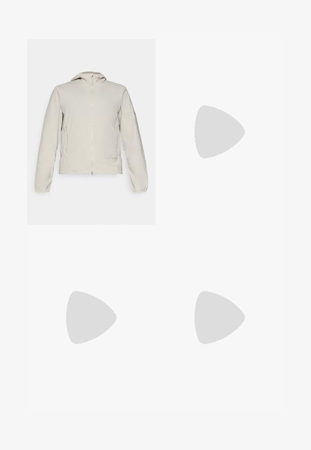 Rapha WOMENS JACKET - Neperpučiamoji striukė - dove/cinder; Nike Performance ONE CLASSIC TOP - Ilgarankovis viršutinės dalies drabužis - white; Nike Performance ONE SHORT - Sportiniai šortai - barely volt; Nike Performance AIR ZOOM PEGASUS 41 - Bėgimo batai plentui - glacier blue/multi color/washed coral/vintage green/sail/metallic silver; Oakley RADAR EV PATH - Akiniai nuo saulės - sapphire