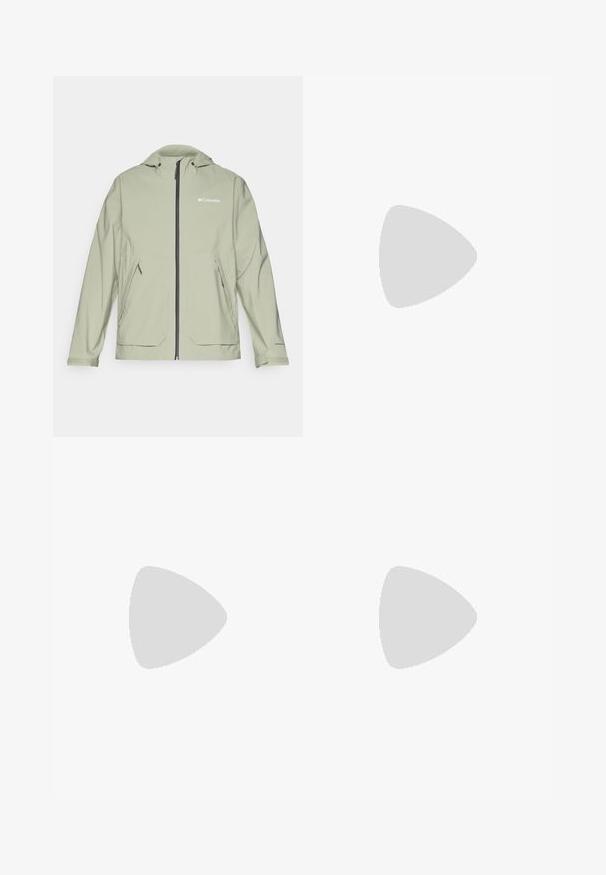 Columbia ALTBOUND™ JACKET - Soft shell jacket - safari; The North Face SIMPLE DOME TEE - Print T-shirt - meta lime; The North Face MOUNTAIN ATHLETICS WIND PANT - Outdoor trousers - black; Columbia TERRASTRIDE CRZ - Hiking shoes - shark/black