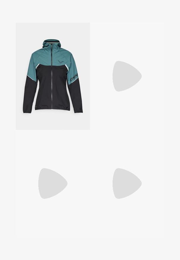 Dynafit ALPINE GORE TEX JACKET - Hardshell bunda - atlantic; Dlhý rukáv, tmavošedá košeľa s grafikou červených stromov a hôr; logo "COLUMBIA" v tučnom bielom texte. Mäkká tkanina, štandardný okrúhly výstrih.; Čierne športové nohavice so slim fit strihom, elastickým pásom a bočnou vreckou so zipsom. Hladká, elastická tkanina s minimálnymi švami.; Columbia PEAKFREAK™ II OUTDRY™ - Turistické topánky - blue heron/skylight