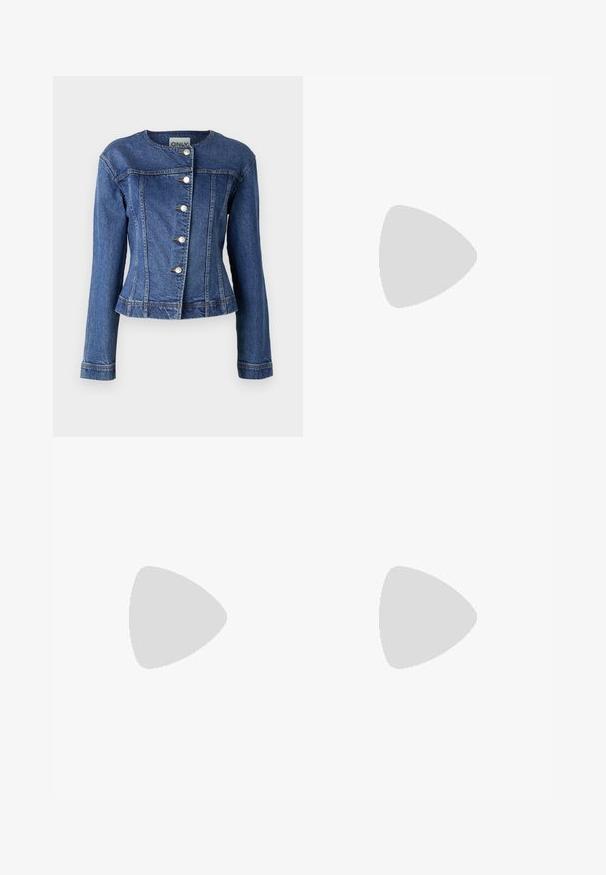 ONLY ONLISABEL  - Jeansjacke - medium blue denim; Even&Odd by Zalando 2 PACK - Top - black/white; Schwarze weite Hosen aus leichtem Stoff, mit einem Knopfverschluss vorne und flachem Bund, mit sorgfältig genähten Säumen.; adidas Originals SAMBA OG UNISEX - Sneaker low - footwear white/core black/granit