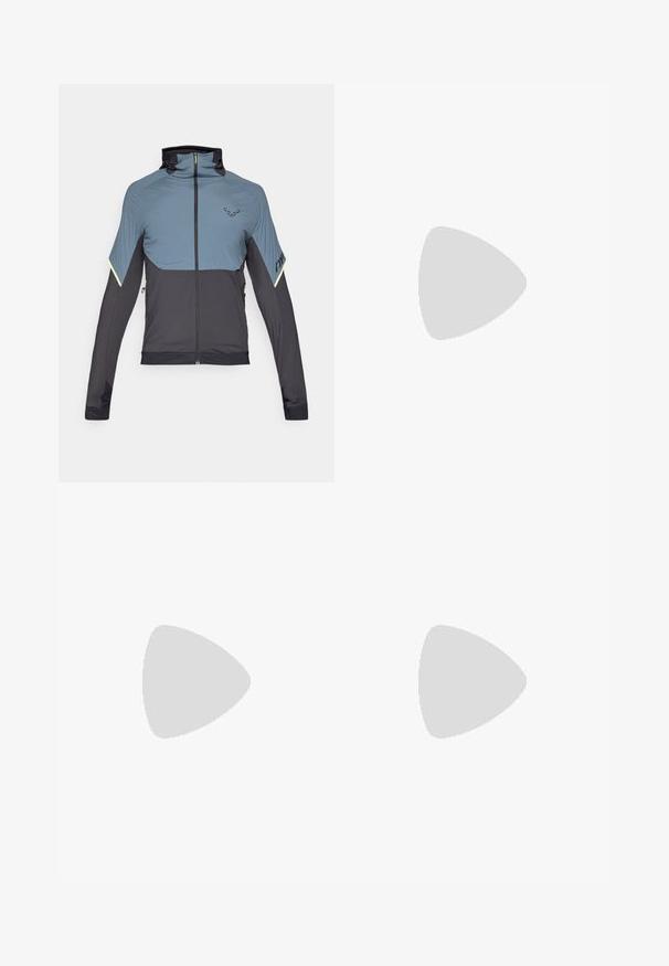 Veste zippée grise et noire avec un col haut, coupe athlétique, panneaux supérieurs texturés et accents réfléchissants sur les manches.; T-shirt à manches longues gris clair en tissu doux et texturé. Il présente un col rond et un petit logo Patagonia bleu sur la poitrine.; Columbia ESSENTIAL HIKE™ PANT - Pantalons outdoor - black; Baskets imperméables marron avec une tige texturée, des accents perforés, un support de talon noir et une semelle en caoutchouc grise. Les lacets sont ornés d'embouts métalliques.