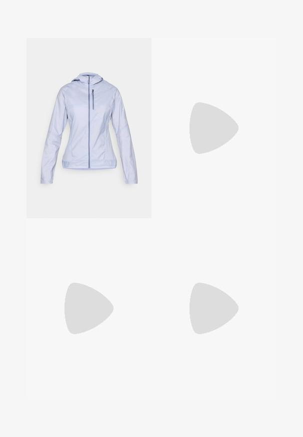 Salomon BONATTI CROSS - Spordijope - cosmic sky; The North Face SHADOW LONG SLEEVE - Pikkade varrukatega topp - white dune; Hallid performance püksid, millel on elastne vöökoht, kaks eesmist taskut ja tõmblukuga küljetasku. Sile tekstuur ja kitsenev lõige.; Columbia PEAKFREAK™ II OUTDRY™ - Matkajalatsid - blue heron/skylight