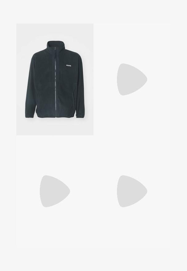 Must mustri jope, millel on kõrge krae, täispikk tõmblukk ja kaks küljetaskut. Rinnaosas on diskreetne logo.; Mustad mustasid maikat, pakis kolm tükki. Ribidega tekstuur, standardne ümardatud kaelus, ilma varrukateta. Hemil on all väike brändi logo.; Sinised teksased, mis on lõdva lõikega, kõrge vöökohaga, viie tasku disainiga ja õmblusaktsentidega. Omab nupuga ja tõmblukuga sulgemist.; Hallus hallitus jalanõud, millel on võrgust ja sametist ülemine osa, valged rõhutused, pehme tald ning eristuv disain peegelduvate elementidega.