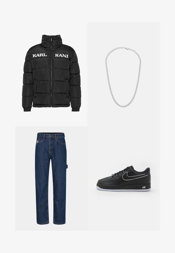 Nike Sportswear AIR FORCE 1 07 - Trainers - black/white/black - Zalando.co.uk